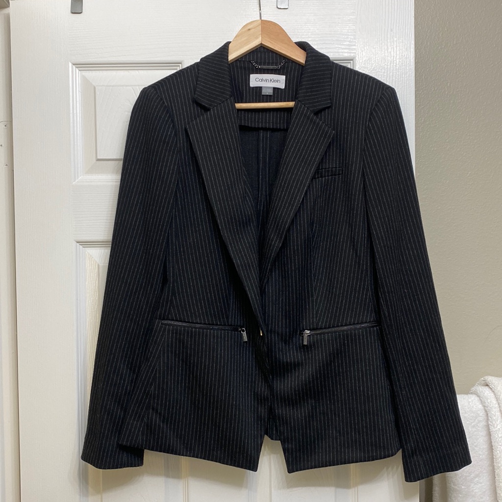 Calvin Klein Pinstripe Blazer Size 14 - Never Worn